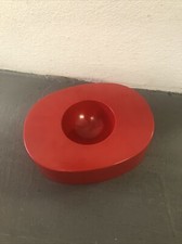 POSACENERE portacenere OLIVETTI “O” Rosso Design GIORGIO SOAVI