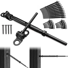 10 1/8" Black Cable Railing T316 Stainless Steel Swage Hardware Turnbuckle Kit
