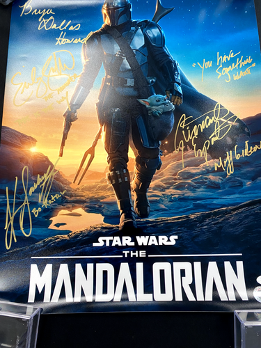 The Mandalorian 16x20 poster 4x signed JSA Sackhoff, Swallow, Esposito & BDH - Afbeelding 2 van 7