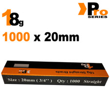 18 Gauge Brads: Sizes 20mm  Brads ( 1000 Brad Handy Pack )
