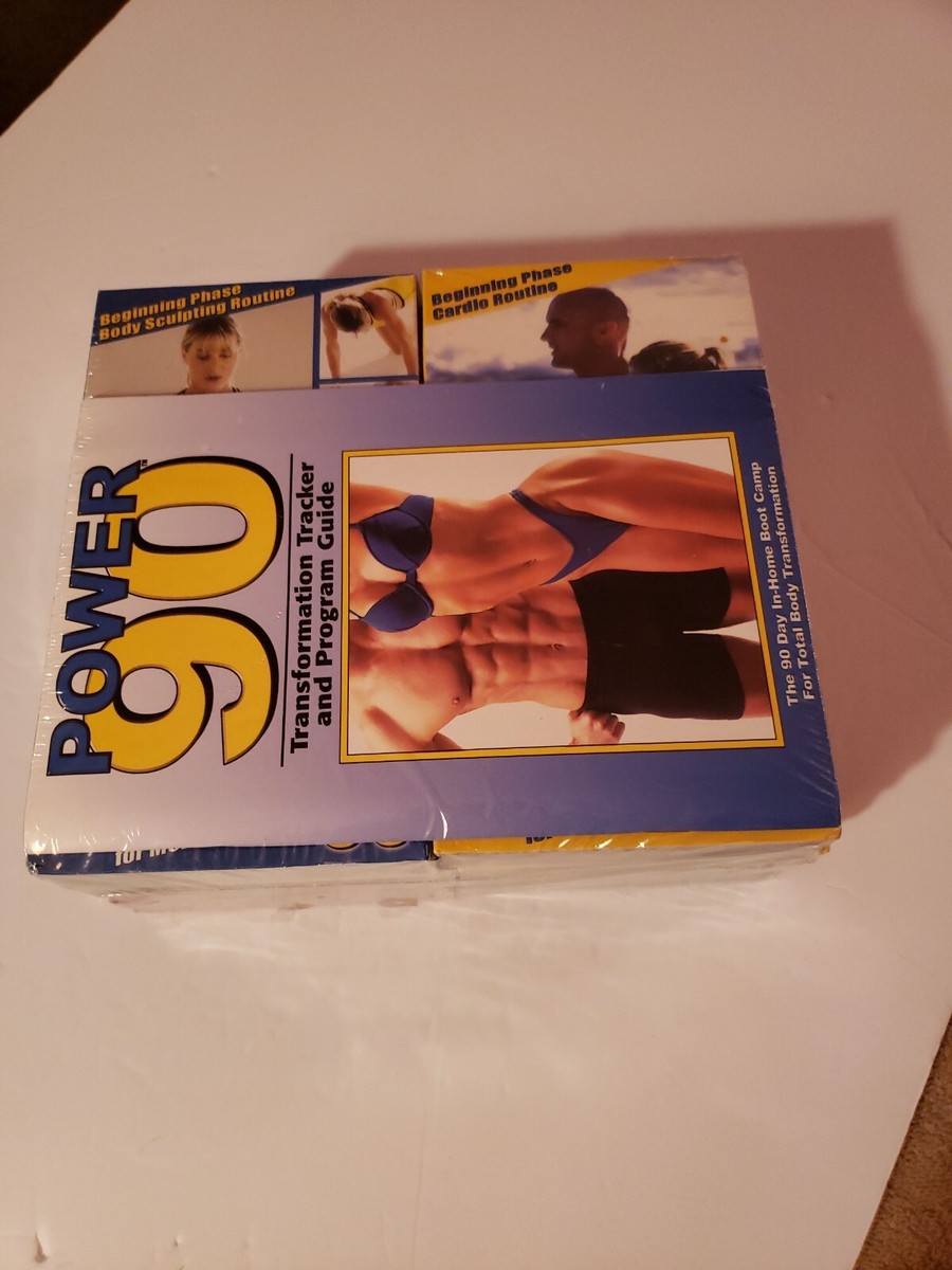 POWER 90 Beach Body Tony Horton Boot Camp Lot of VHS tapes Abs