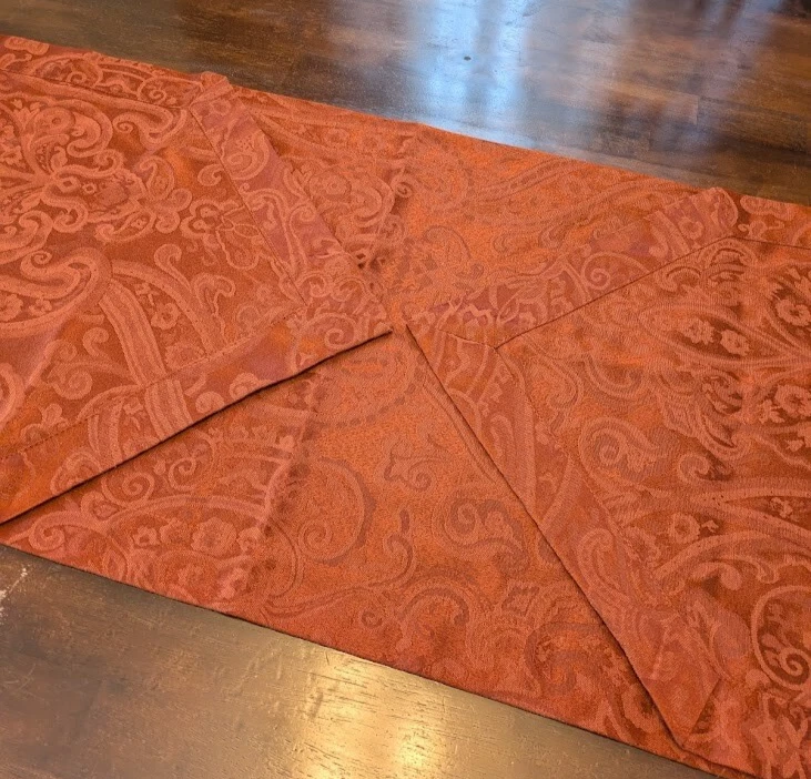 Tela cubierta de mesa Lauren Ralph Lauren corredor óxido cachemir 72"x15" Foto 3 de 4