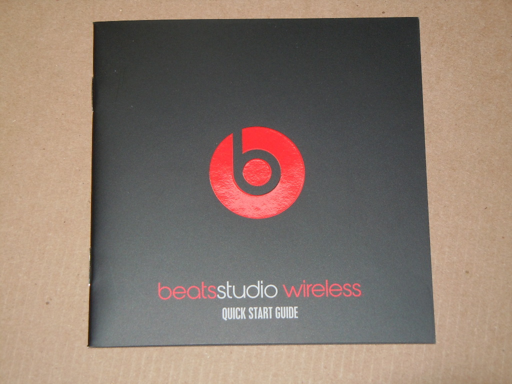 Manual User Guide for Beats by Dr. Dre Studio  Wireless Headphones - 10  pages 660685020375 | eBay