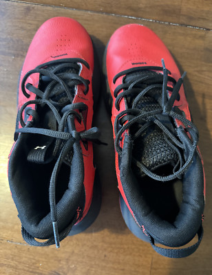 Size 7Y  - Under Armour Lockdown 6 Red Black