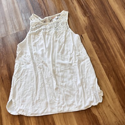 Great expectations maternity tank top, white. size Small