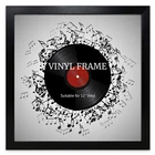 12" Vinyl Record Cover Black Frame Square Music Memorabilia Frames LP Display