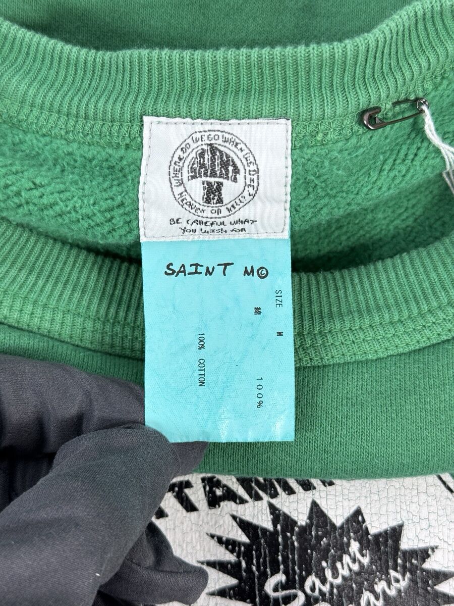 Saint Michael X Denim Tears Milk Carton Green Sweatshirt Saint Michael X Denim Tears Milk Carton Green Sweatshirt