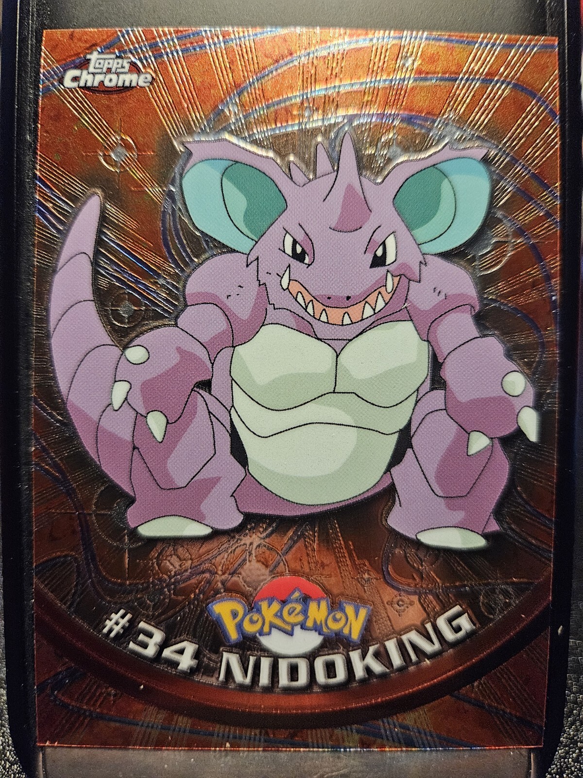 Pokemon Card - Nidoking #34 - Topps Chrome