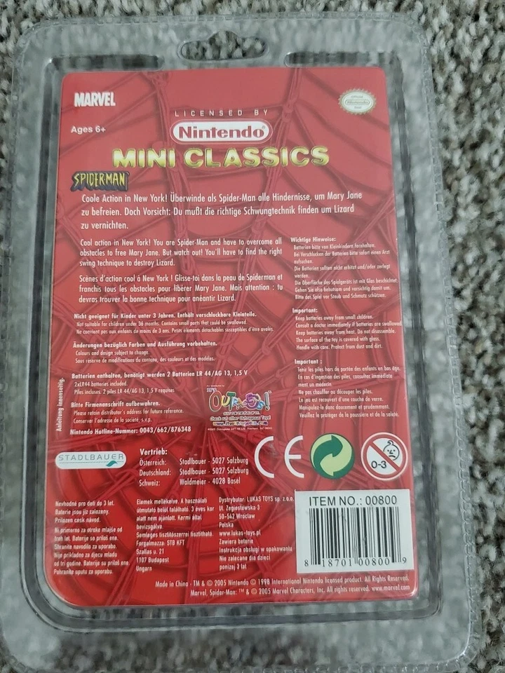 2005 NINTENDO MINI SPIDER-MAN CLASSICS KEYCHAIN HANDHELD - Image 2 of 3