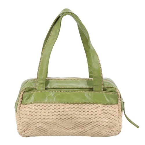 CHANEL Hand Bag Cotton Beige CC Auth 102761 - Picture 2 of 23
