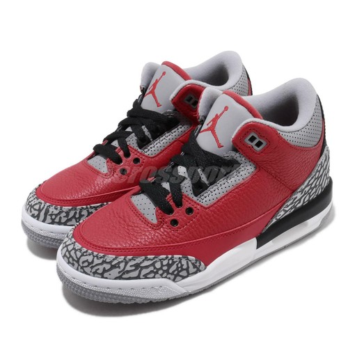 Tenis para Básquetbol Air Jordan 3 Retro Denim SE GS Fire Red de Niño |  Innvictus