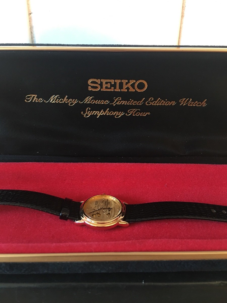 Disney Mickey & Co Seiko Limited Edition Gold Face 13 mm Watch