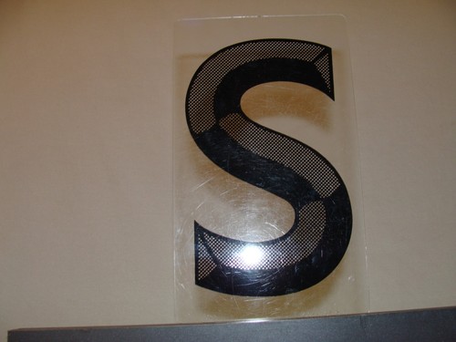 E-Z Change 8" Lettera cartello stile 3D lettera ""S"" usata - Foto 4 di 24