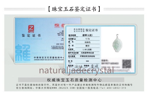 Colgante de jadeíta de nueve colas de jadeíta natural tipo A certificado de Birmania años 925 - Imagen 10 de 10