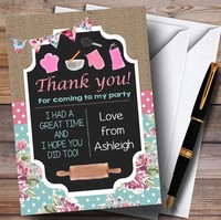 Shabby Chic Vintage Baking Party Thank You Cards Shabby Chic Vintage Baking Party Thank You Cards