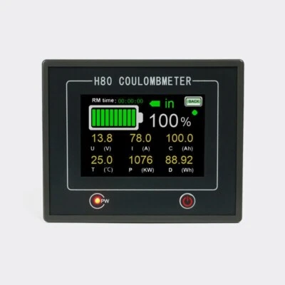 EASUNPOWER 0-100V Digital LCD Batterie Monitor Berührbarer Kapazität Voltmeter Analyser