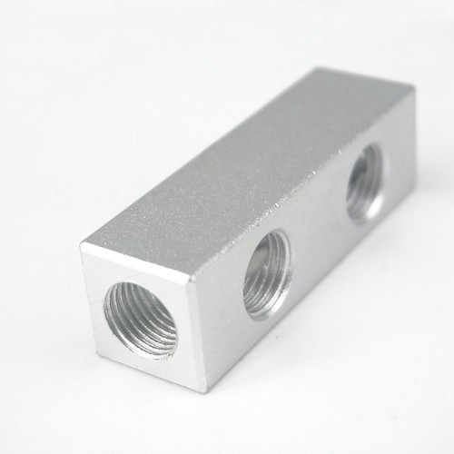 Divisor de bloques de montaje de aluminio 20x20 mm 1/4" BSP 2-9 vías 5-12 puertos - Imagen 10 de 26