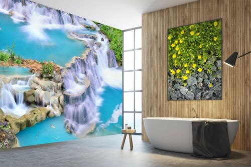 3D Wasserfall Landschaft B39 Business Tapete Wandbild selbstklebend Handel Am - Bild 1 von 11