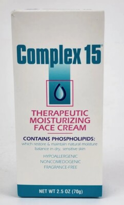 Complex 15 Therapeutic Moisturizing Face Cream 2.5 oz Sealed Box HTF