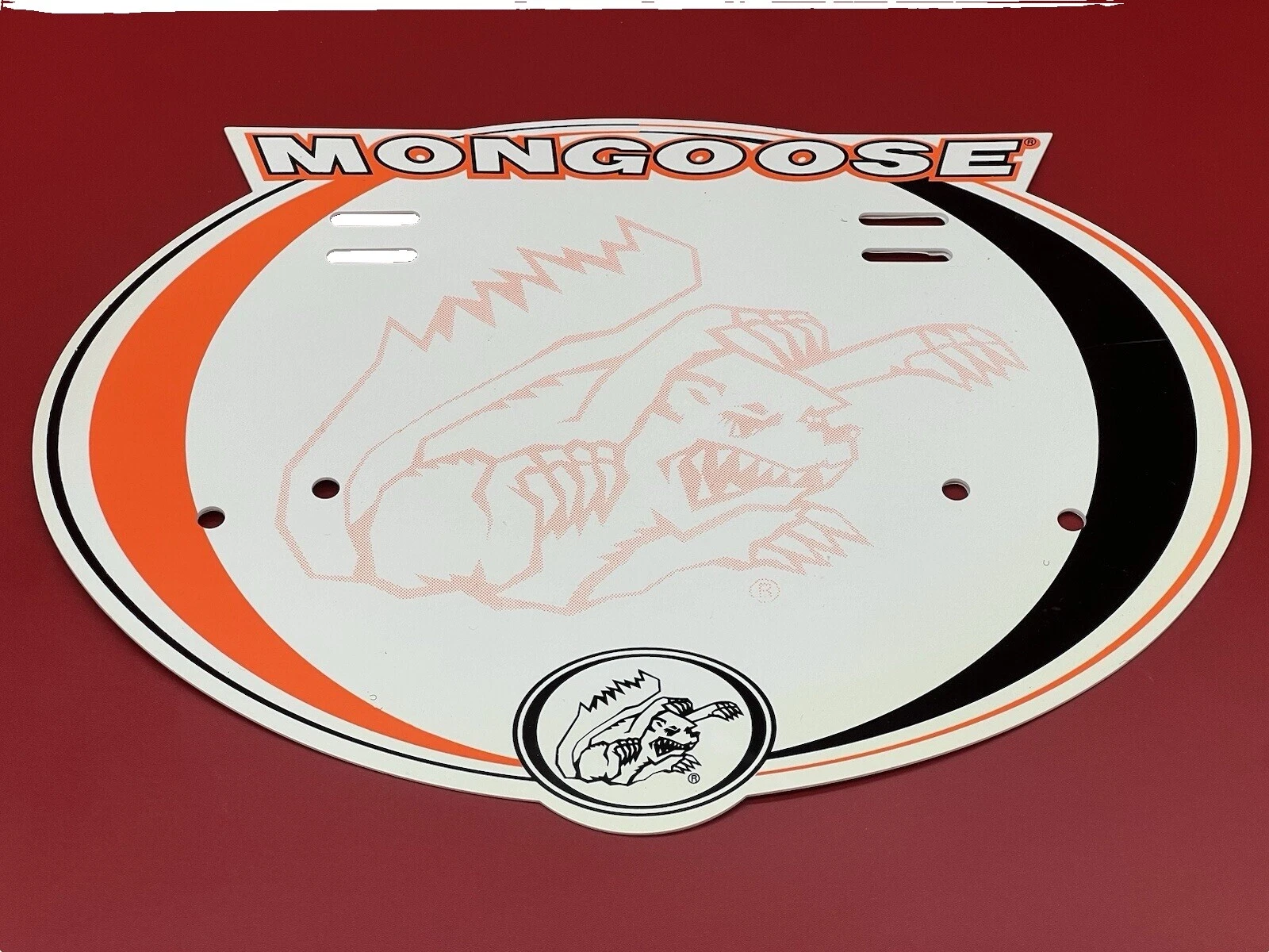 Mongoose 白色老式自行车零件