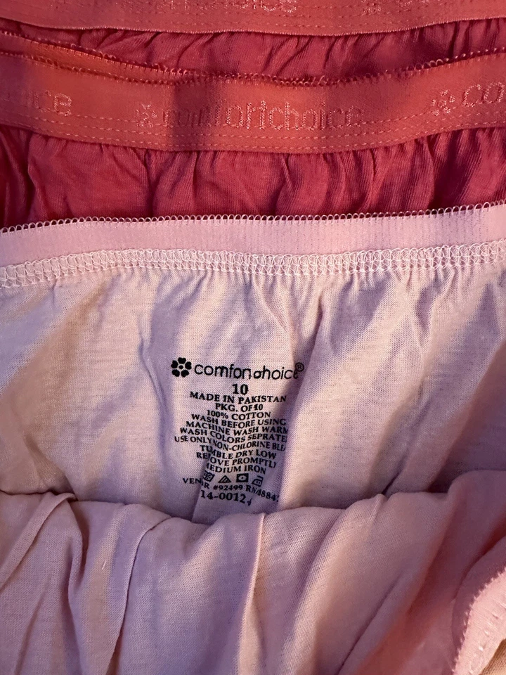 Paquete de 6 calzoncillos de ropa interior para mujer Comfort Choice talla 10 % 100 algodón coloridos Foto 4 de 4