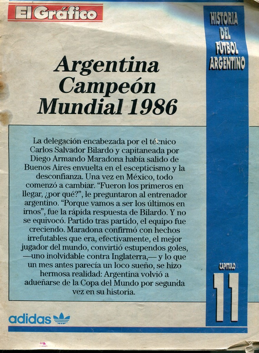 Álbum de calcomanías de la Copa del Mundo 1986 Mexico Panini Complete Magazine Reprint Oficial