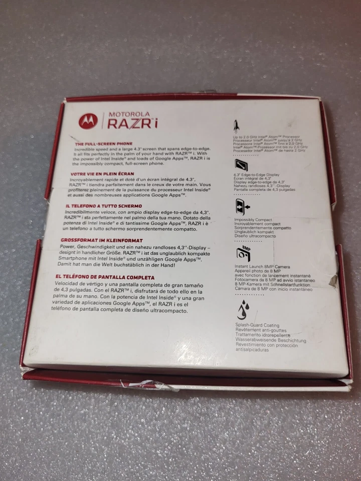 Motorola RAZR i  mit OVP!  - Bild 2 von 4