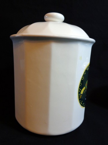 Goose Canister Set of 2 Black White Duck Ceramic Cookie Jar Tea Bag Storage - Picture 5 of 12