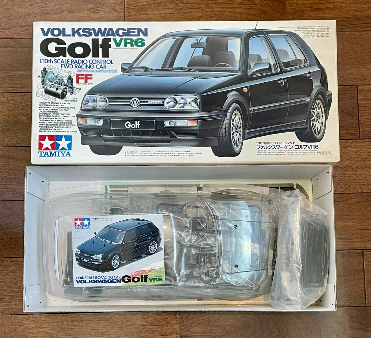 パステルオリーブ ラジコン 1/10 フォルクスワーゲン ゴルフVR6