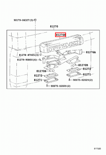 Genuine LandCruiser 75 Series Troopy Number License Plate Light Lamp Cover - Picture 11 of 13