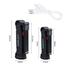 Magnetic Rechargeable Cob Led Red Work Light Lamp Flashlight Folding Torch Lot Magnetic Rechargeable Cob Led Red Work Light Lamp Flashlight Folding Torch Lot