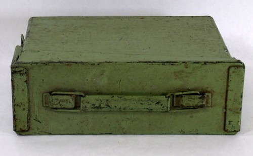 Caja de municiones de munición militar vintage United Perfect Chartreuse 0051010 - Imagen 5 de 8