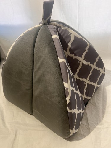 Pet Tent-Soft Bed for Dog/Cat by Best Pet Supplies - Gray Lattice - Picture 2 of 12
