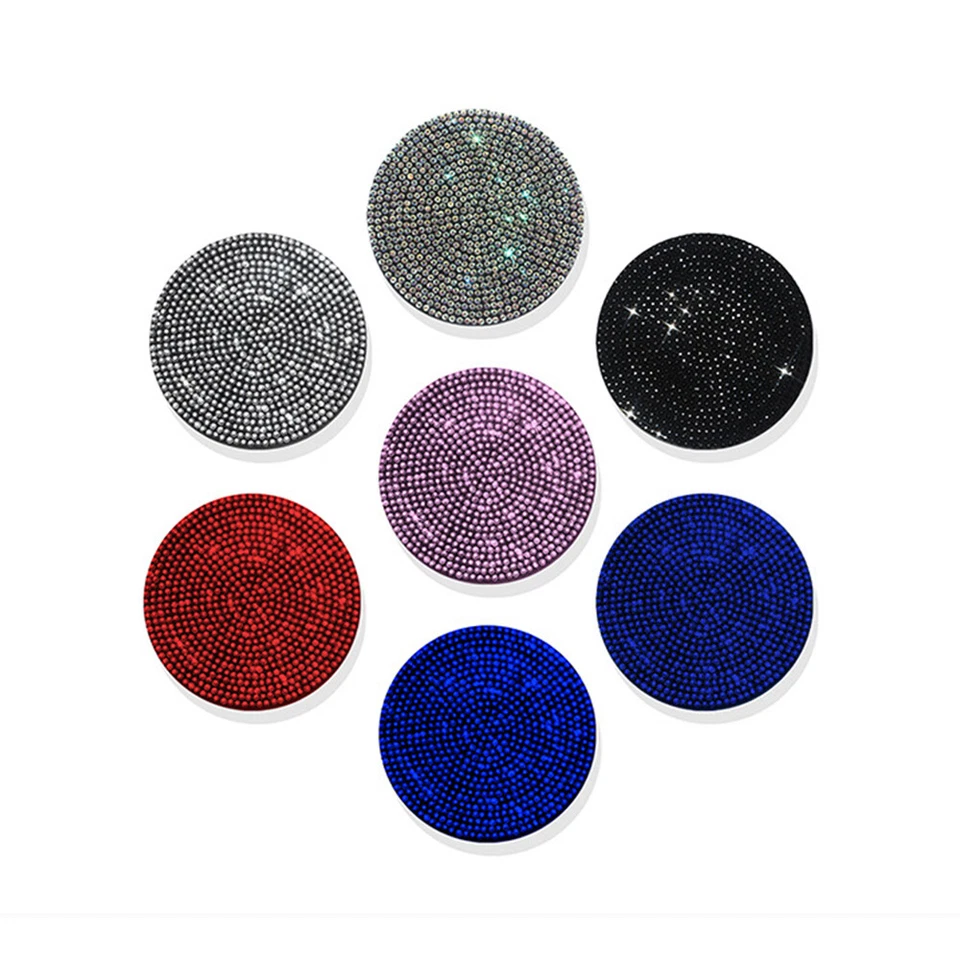 2x Bling Accesorios Interior Coche Para Mujer Portavasos de Agua Inserto Posavasos Foto 2 de 4