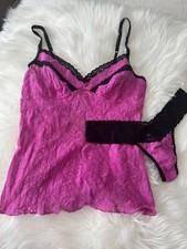 NWT HANKY PANKY LACE CAMISOLE AND LOW RISE LACE THONG M