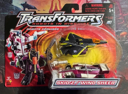 Transformers Robots In Disguise Skid-Z / Wind Sheer NEW Sealed.!