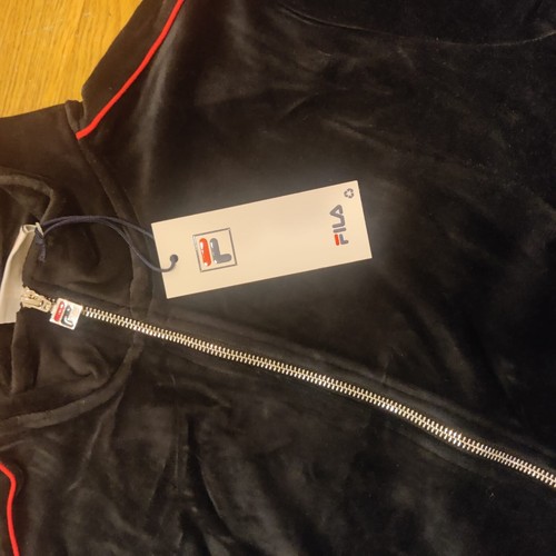 Fila Men's Velour Sweatsuit Tracksuit Black Velvet Set Sz M L XL 2XL 3XL 4XL NWT - Picture 8 of 15