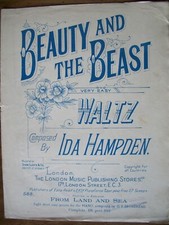 Beauty  The Beast by Ida Hampden Piano score