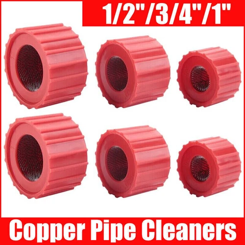 6PCS/3PCS Copper Pipe Cleaners, Handy Sized Plumber, Tube Cleaning Brush for Cop - Picture 7 of 12