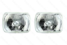 Rectangular Halogen Headlights Headlamps JEEP Wrangler/Cherokee to 1996 HELLA