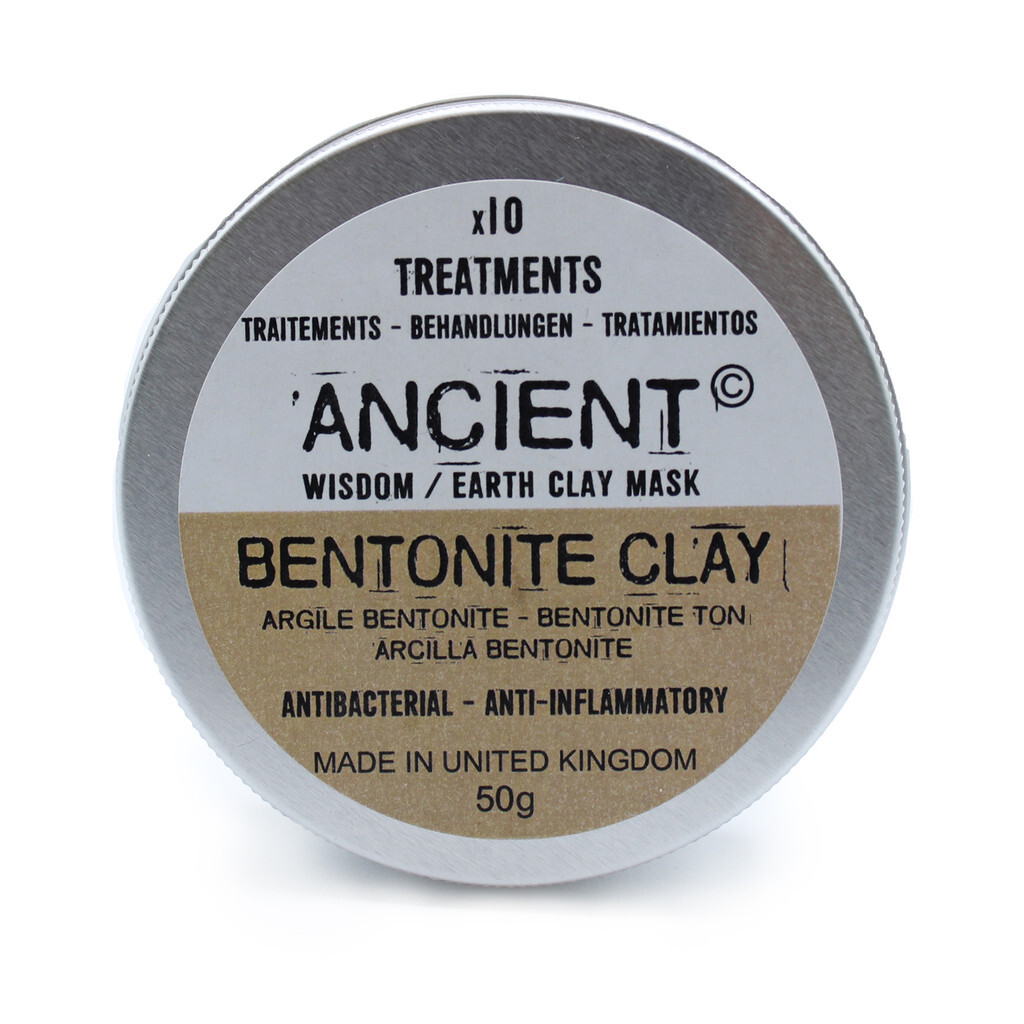 Ancient Wisdom BENTONITE CLAY Powder Mask Mix for Normal to Oily Skin 50g