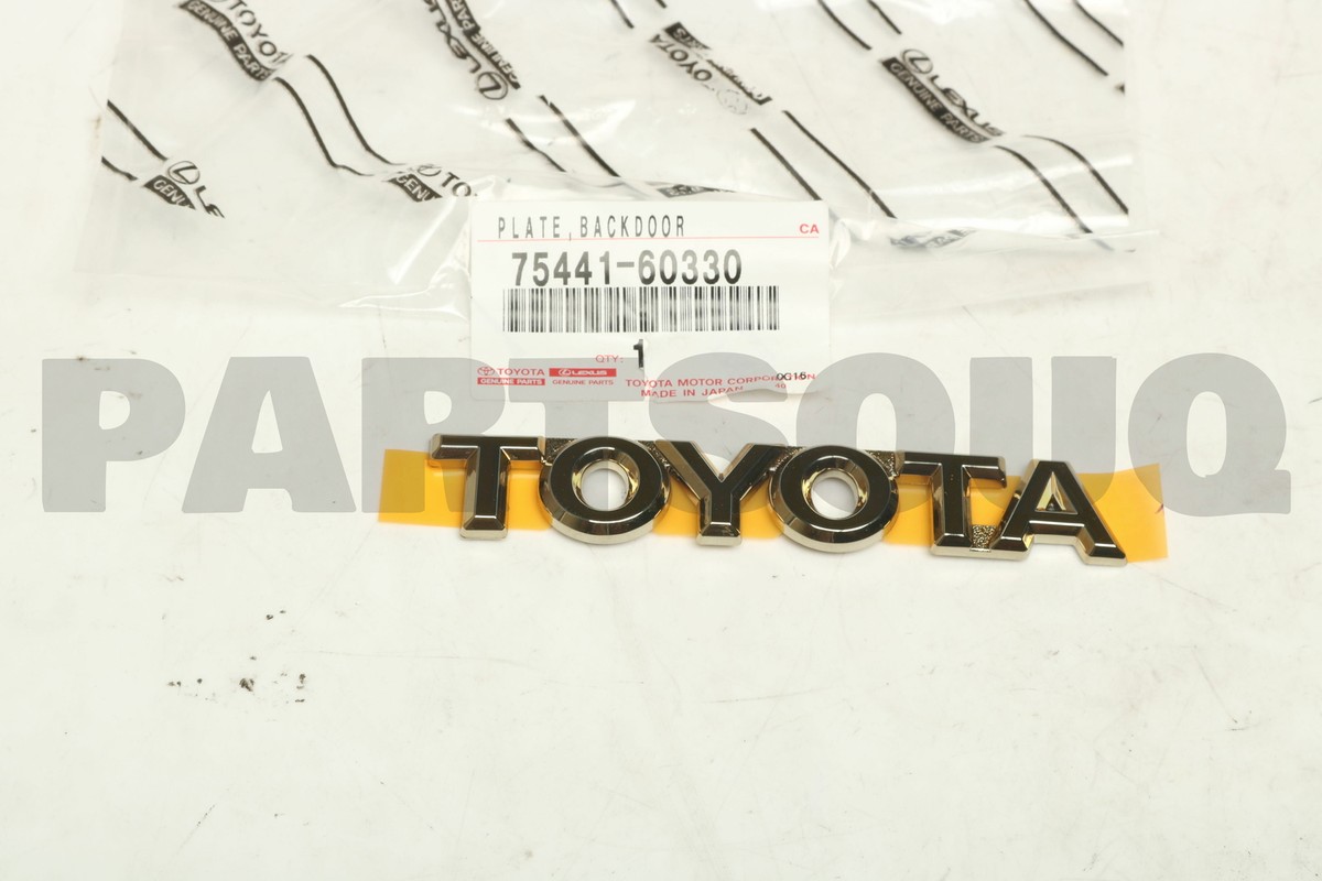 みーこ様3点 7544160330 Genuine Toyota PLATE, LUGGAGE COMPARTMENT DOOR