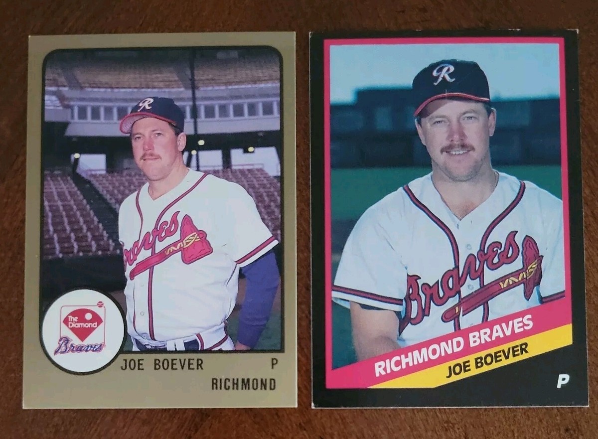 rare 1988 baseball cards RARE 1988 Richmond Braves JOE BOEVER ProCard and CMC Minor League Baseball  Cards