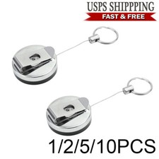 Retractable Steel Wire Rope Elastic Key Chain Anti Lost Secure Key Chain