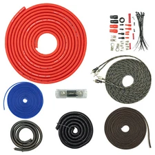 SoundBox TCK4, 4 Gauge Copper Complete Amplifier Install Wiring Amp Kit -  3500W