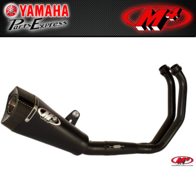 yzf-r7 mt07 m4マフラー 2015 - 2025 YAMAHA FZ-07 MT-07 XSR700 M4 BLACK FULL EXHAUST SYSTEM