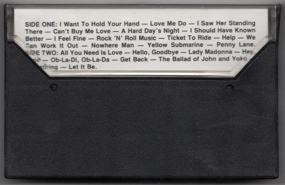 1983 MUSIC AUDIO CASSETTE TAPE - [ALBUM: THE NUMBER ONES] GROUP: THE BEATLES - Image 3 of 4