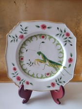 Rare Lou Rota Nature Table Anthropologie Praying Mantis Plate 9