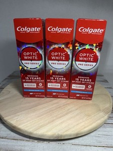 Colgate Optic White Pro Series Express White Toothpaste, 3oz, 3 Pack Exp 10/27