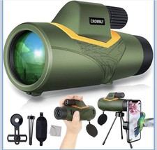Monocular Telescope 16X52 High Power w Smartphone Holder  Tripod Night Vision